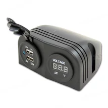 priza dubla usb si voltmetru