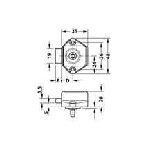 Inchizator usa mini push lock