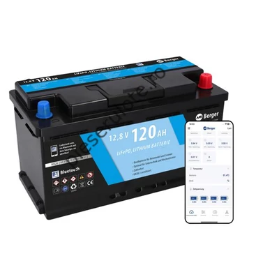 Baterie LiFePo4 120 Ah cu Bluetooth