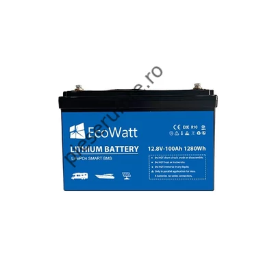 Baterie LiFePO4 Ecowatt 12.8V 100Ah 