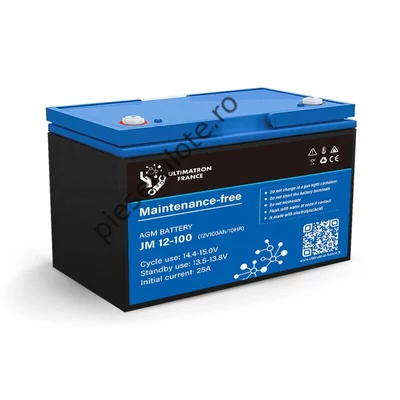 Baterie AGM 100Ah 12V cu descărcare profundă – ULTIMATRON