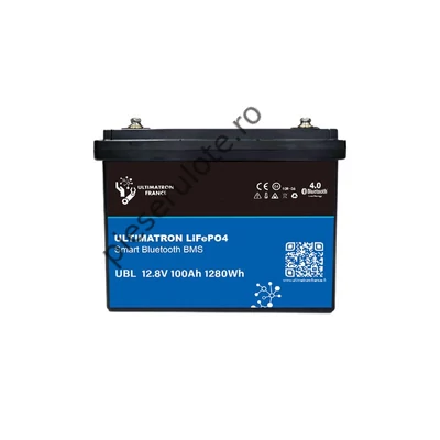 Baterie LiFePO4  Ultimatron 12.8V 100Ah PRO 1280Wh Smart BMS cu Bluetooth