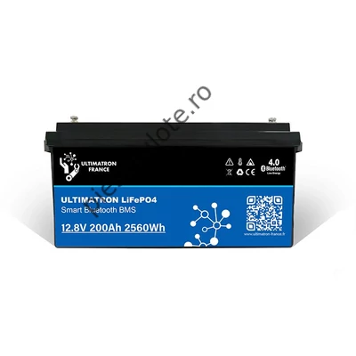 Baterie LiFePO4  Ultimatron 12.8V 200Ah PRO 2560Wh Smart BMS cu Bluetooth