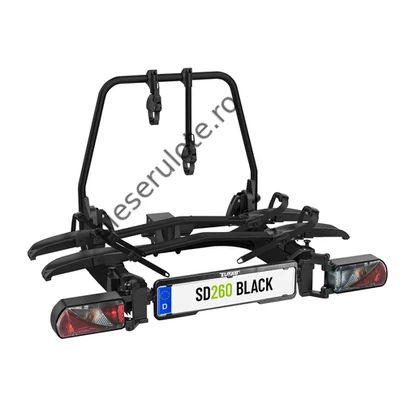 Pentru transportul a două biciclete pe cârligul de remorcă