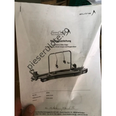 Suport pentru biciclete electrice pentru VAN