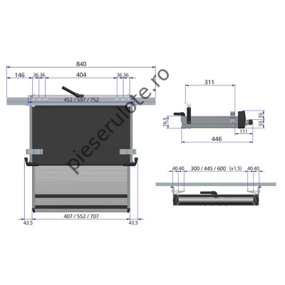 Thule Slide-Out Step G2 12V Ducato