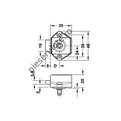 Butonpentru push lock