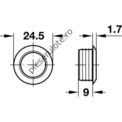 Buton închizător ușă PushLock