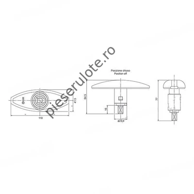 Inchizator usa  110x41