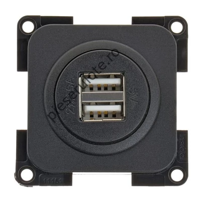 Priza USB dublu 2.5A/ 5V anthrazit