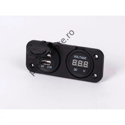 Voltmetru cu 2x conexiune USB