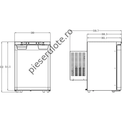 Frigider incorporabil cu compresor LR40L